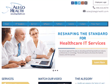 Tablet Screenshot of alegohealth.com